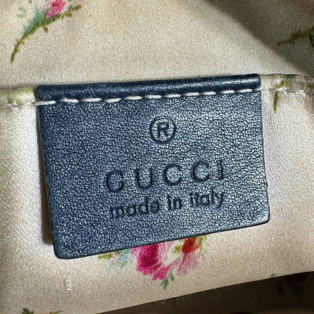 GUCCI GG Marmont Borsa a tracolla con catena Denim LHQ261