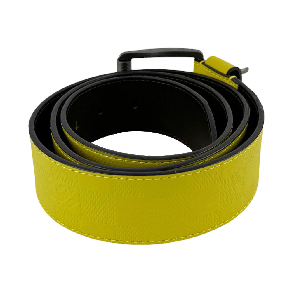 LOUIS VUITTON Daimer Infini Yellow Belt Size 100 (38W) LHQ323