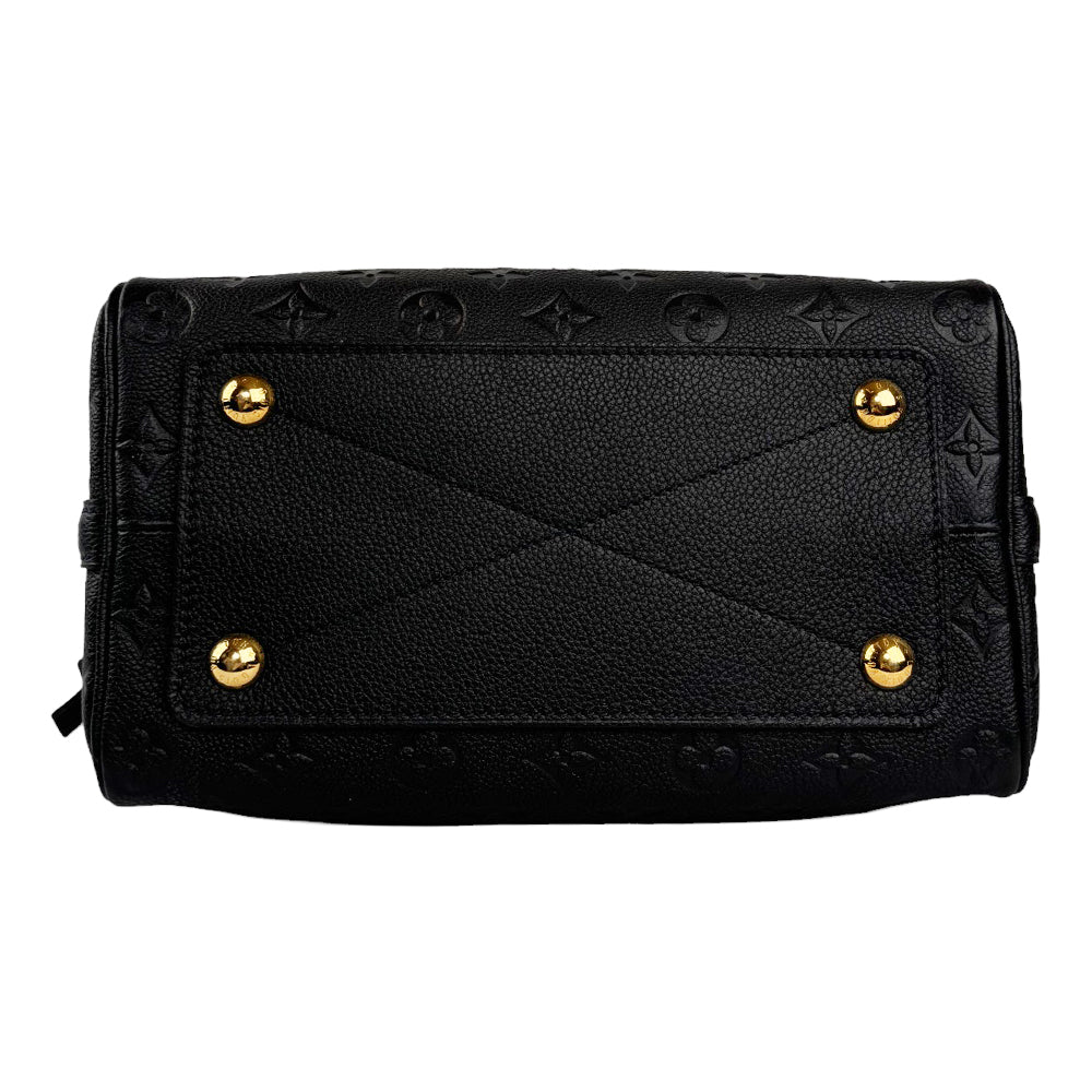 LOUIS VUITTON Speedy Bandouliere Monogram Empreinte 25 Black LHQ325