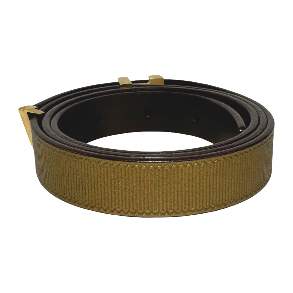 LOUIS VUITTON Gold Belt Women's Size 80 LHQ345