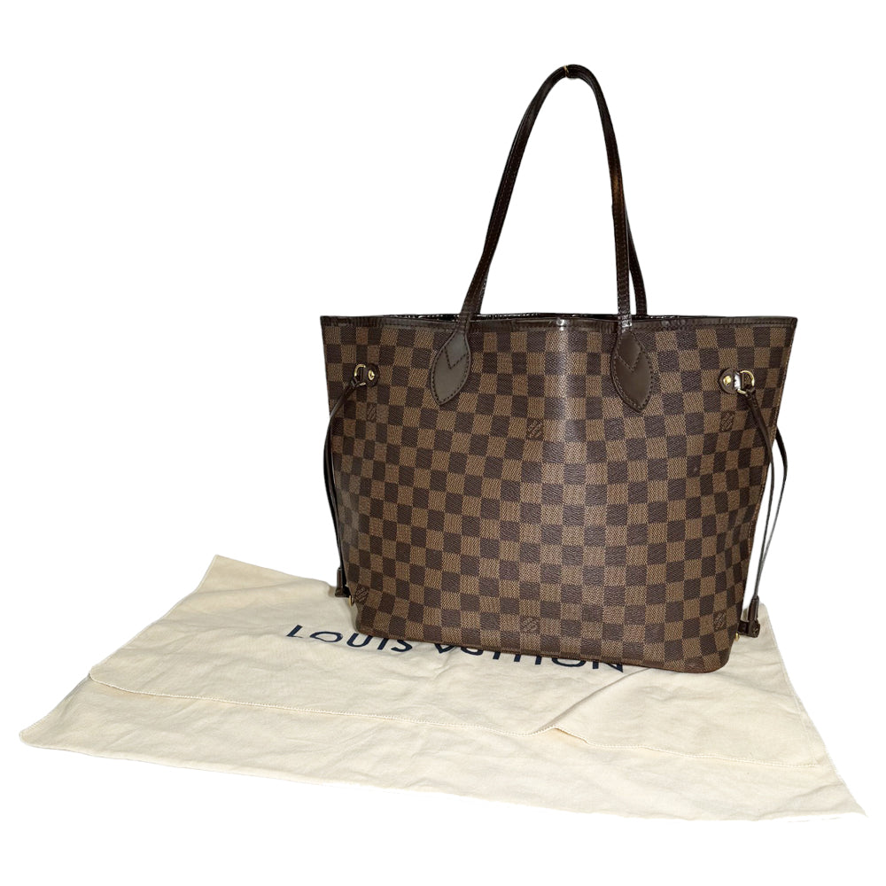 LOUIS VUITTON Neverfull MM Damier Ebene LHQ117