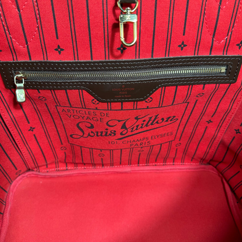 LOUIS VUITTON Neverfull MM Damier Ebene LHQ117