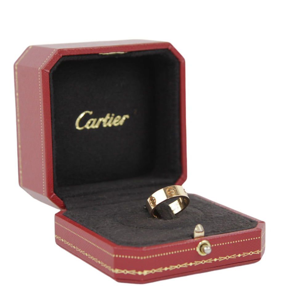 CARTIER Rose Gold Love Ring Size J 1/2 LHQ382