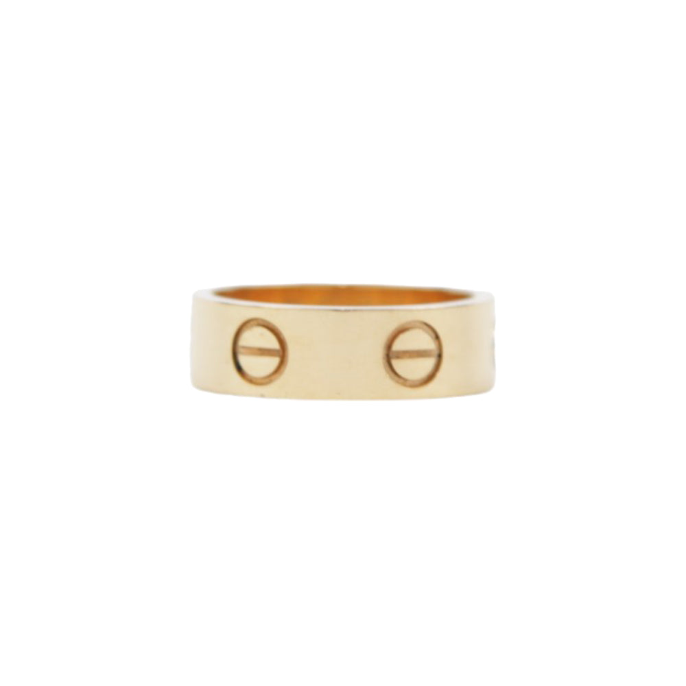 CARTIER Rose Gold Love Ring Size J 1/2 LHQ382