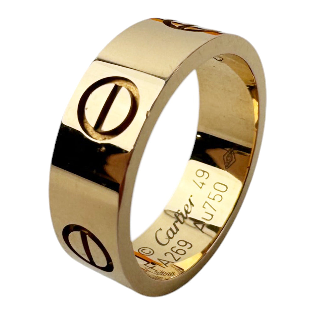 CARTIER Rose Gold Love Ring Size J 1/2 LHQ382