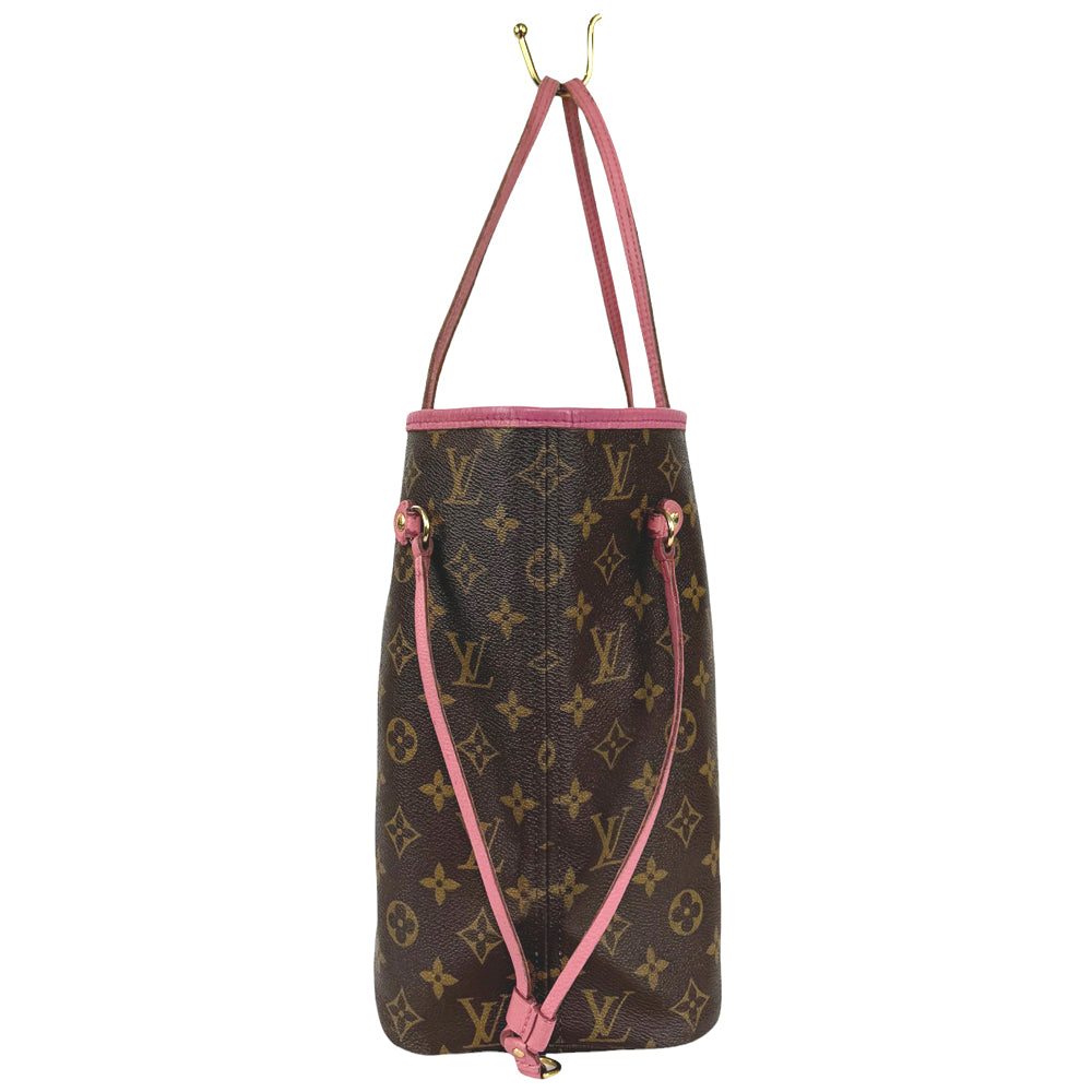 LOUIS VUITTON Neverfull MM Monogram Ikat Rose Velour LHQ397