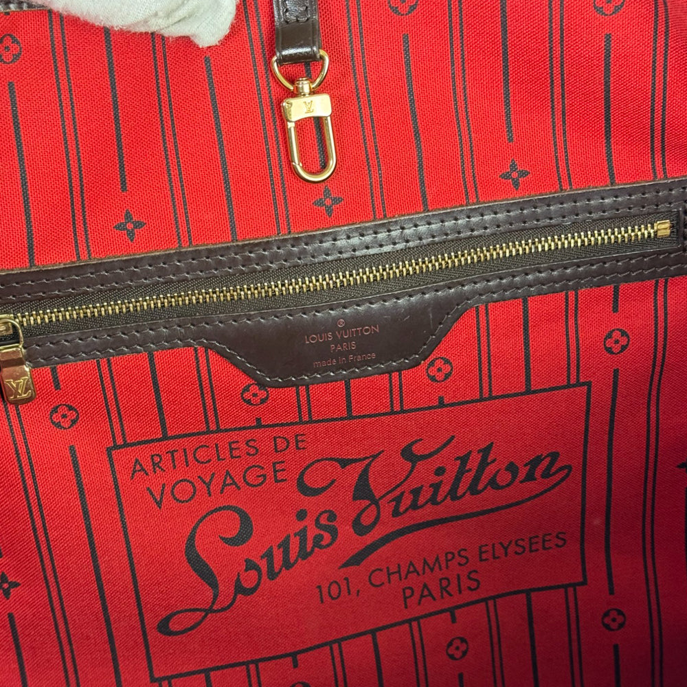 LOUIS VUITTON Neverfull MM Damier Ebene LHQ117