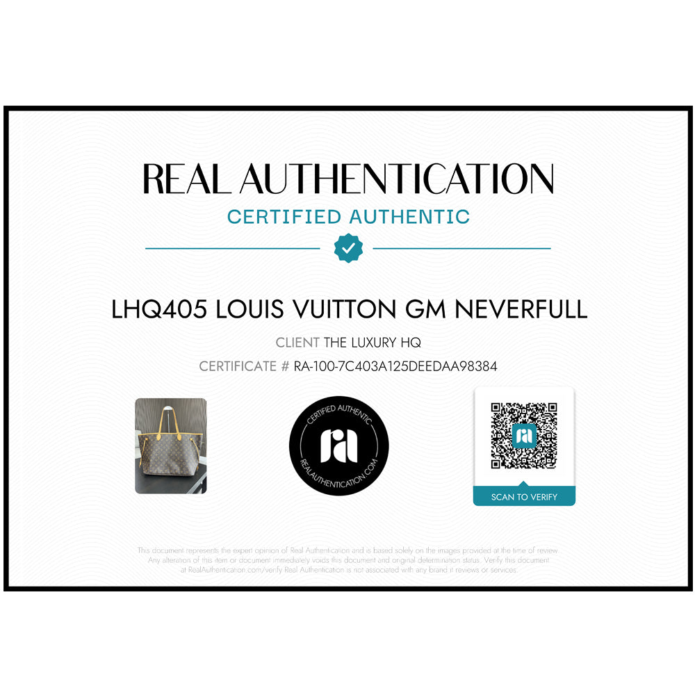 LOUIS VUITTON Neverfull GM Monogram LHQ134