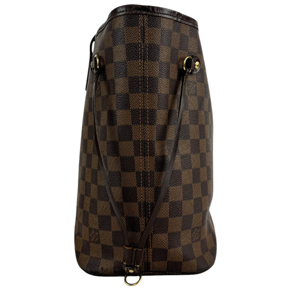 LOUIS VUITTON Neverfull MM Damier Ebene LHQ408
