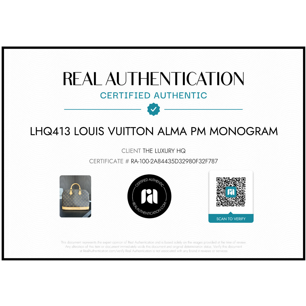 LOUIS VUITTON Alma PM Borsetta in tela monogramma LHQ81