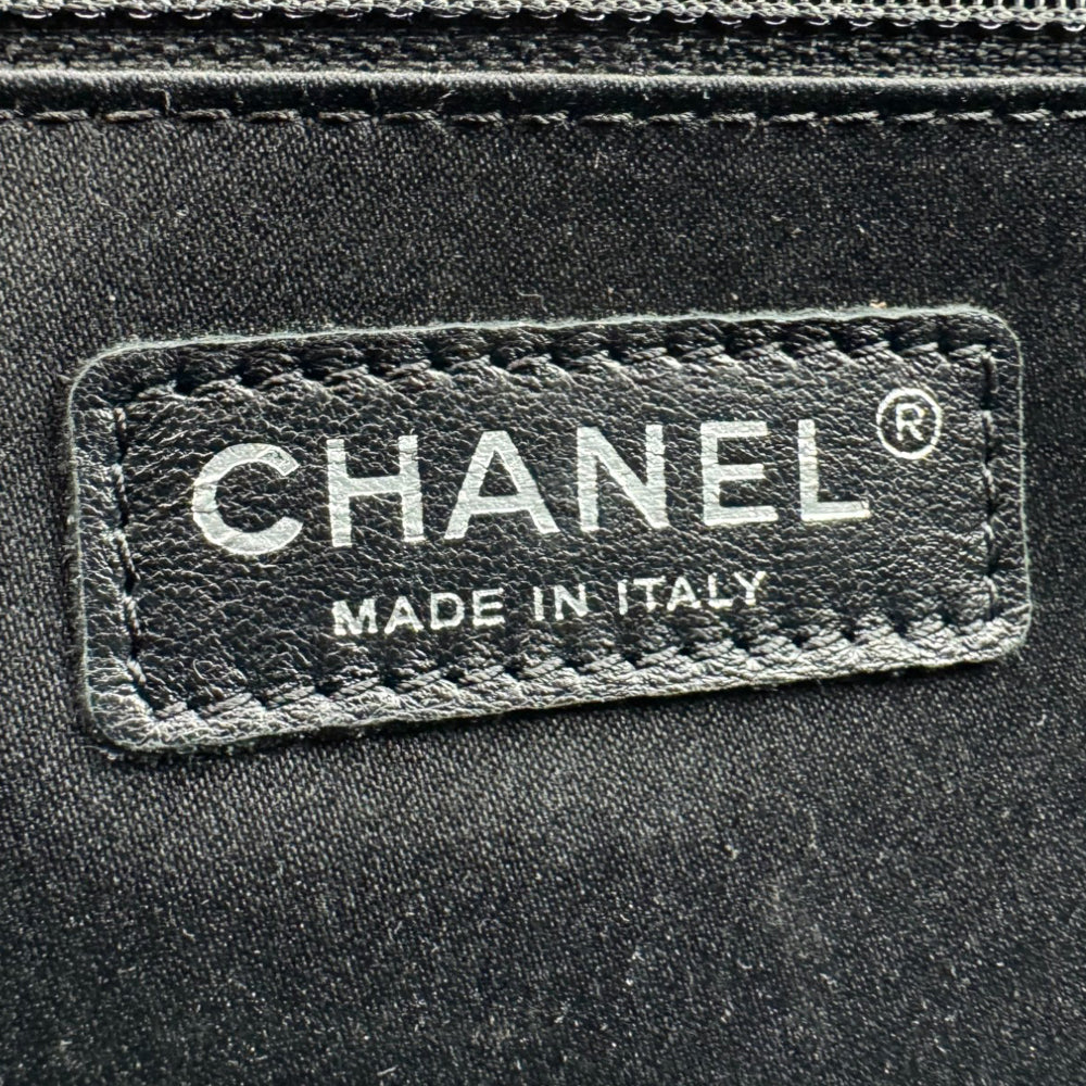 CHANEL Grand Shopping Black Leather Tote Bag LHQ422