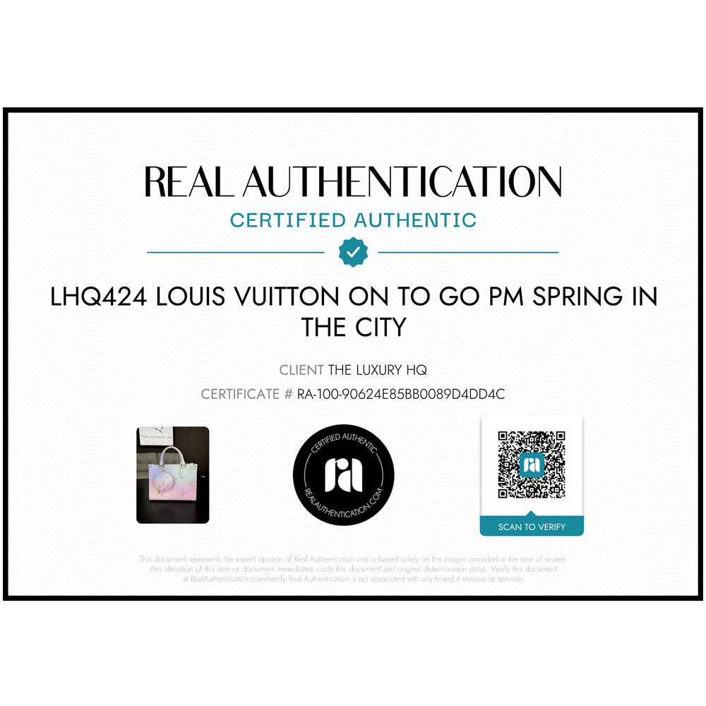 LOUIS VUITTON On The Go PM Spring In The City LHQ424