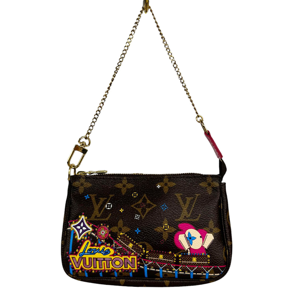 LOUIS VUITTON Trousse Pochette Damier Ebène Sac LHQ82