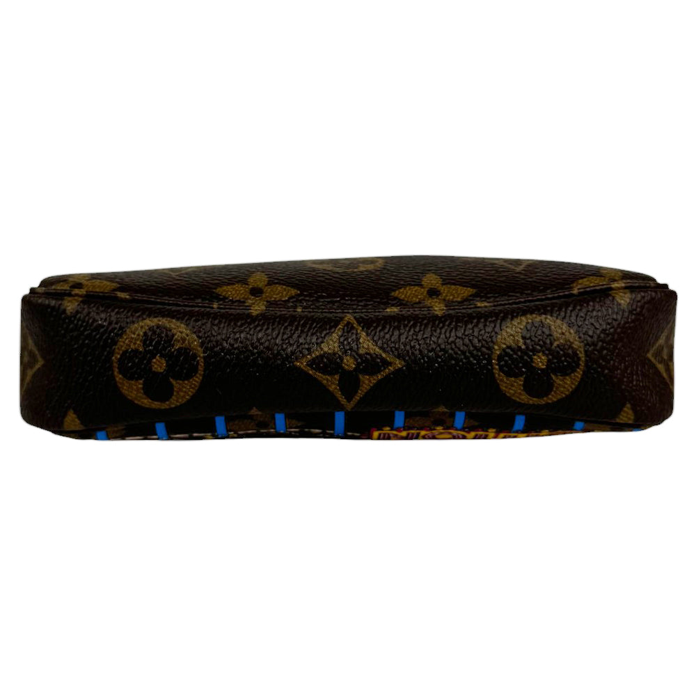 LOUIS VUITTON Trousse Pochette Damier Ebène Sac LHQ82