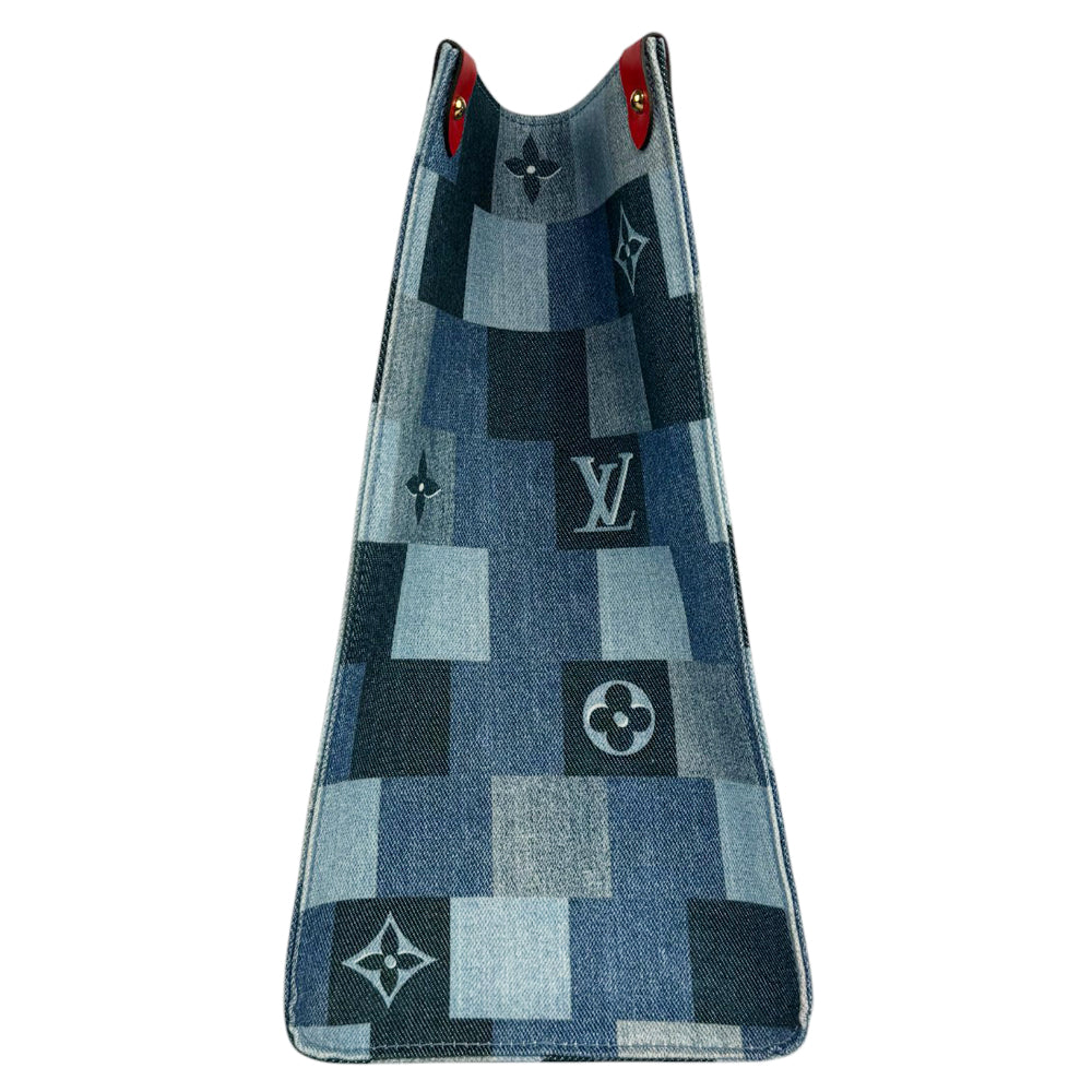 LOUIS VUITTON On The Go GM Denim Rouge LHQ436