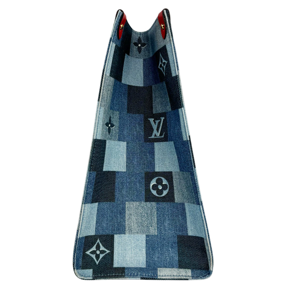 LOUIS VUITTON On The Go GM Denim Rouge LHQ436