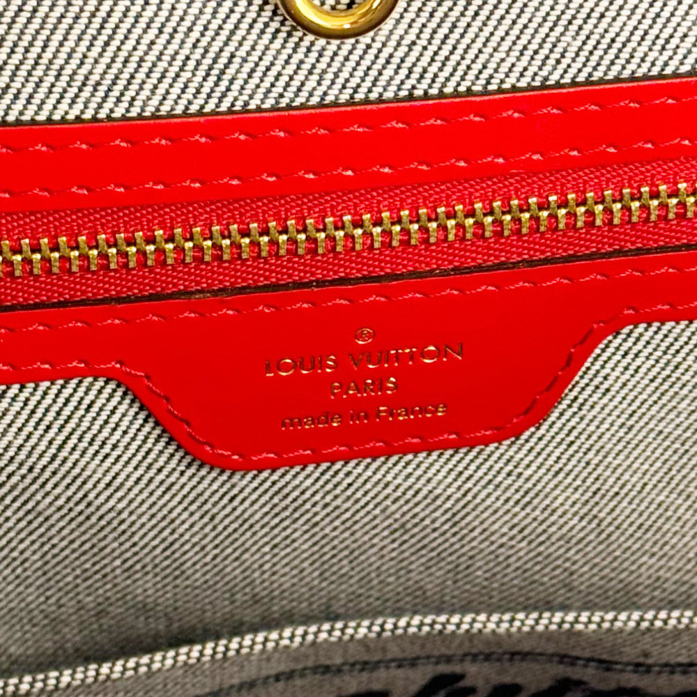 LOUIS VUITTON On The Go GM Denim Rouge LHQ436