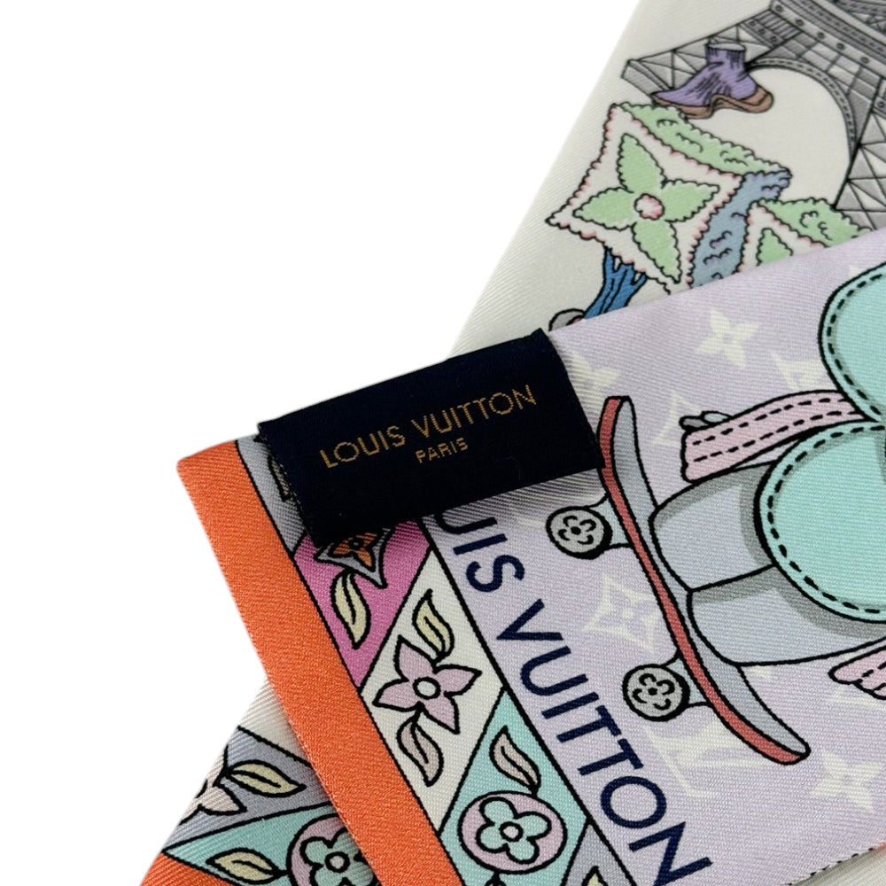 LOUIS VUITTON Bufanda Beige Logo 100% Cachemira LHQ162