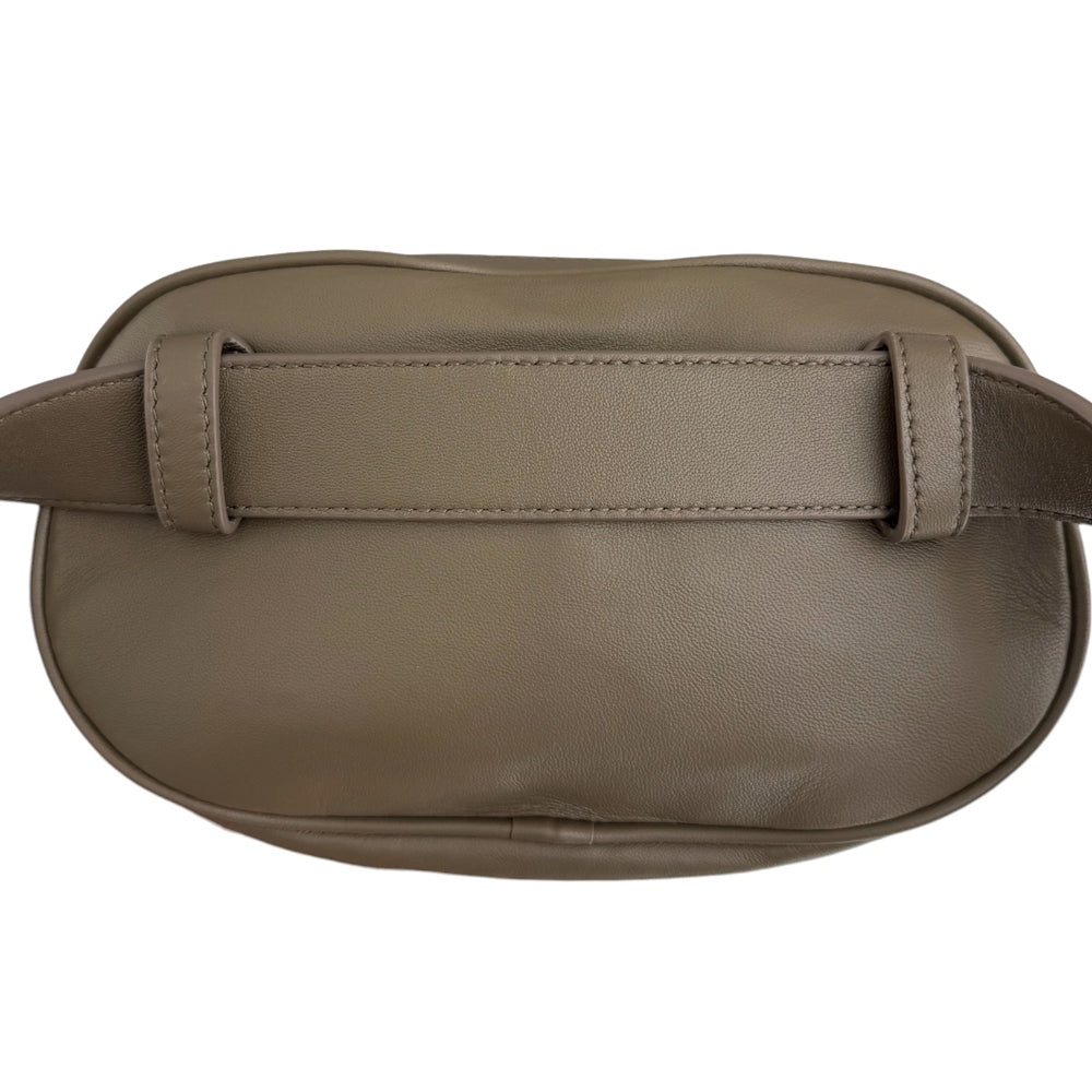 BOTTEGA VENETA Intreciatto Leather Brown Belt Bag LHQ466