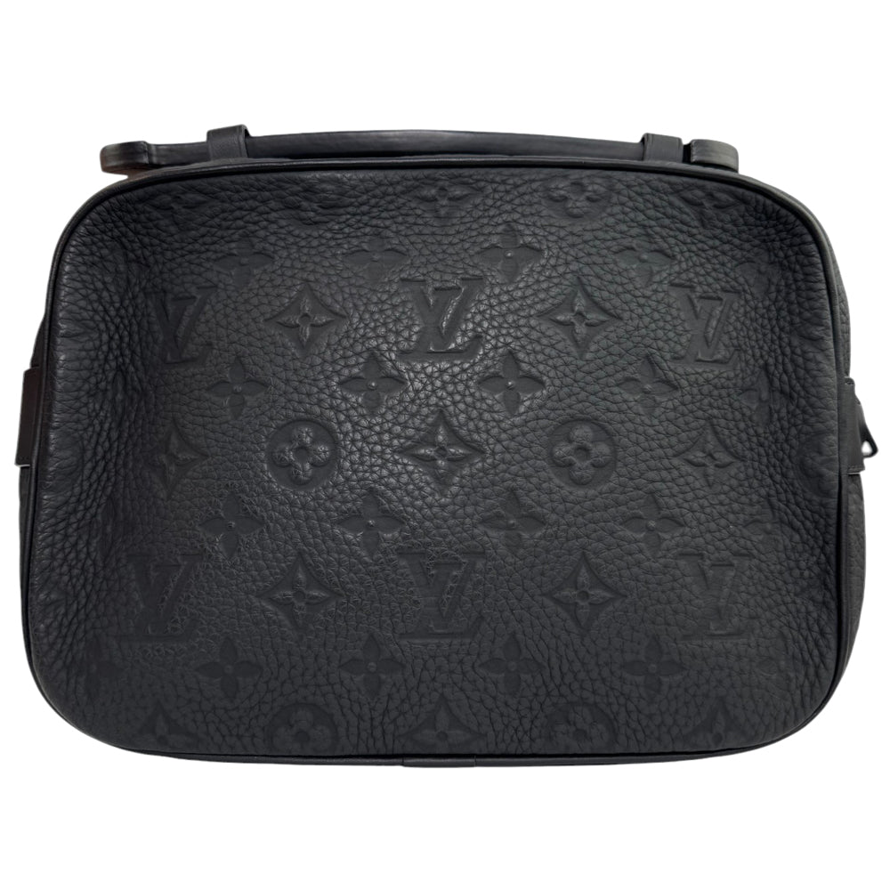 LOUIS VUITTON Black Leather Empreinte S Lock Bag LHQ506