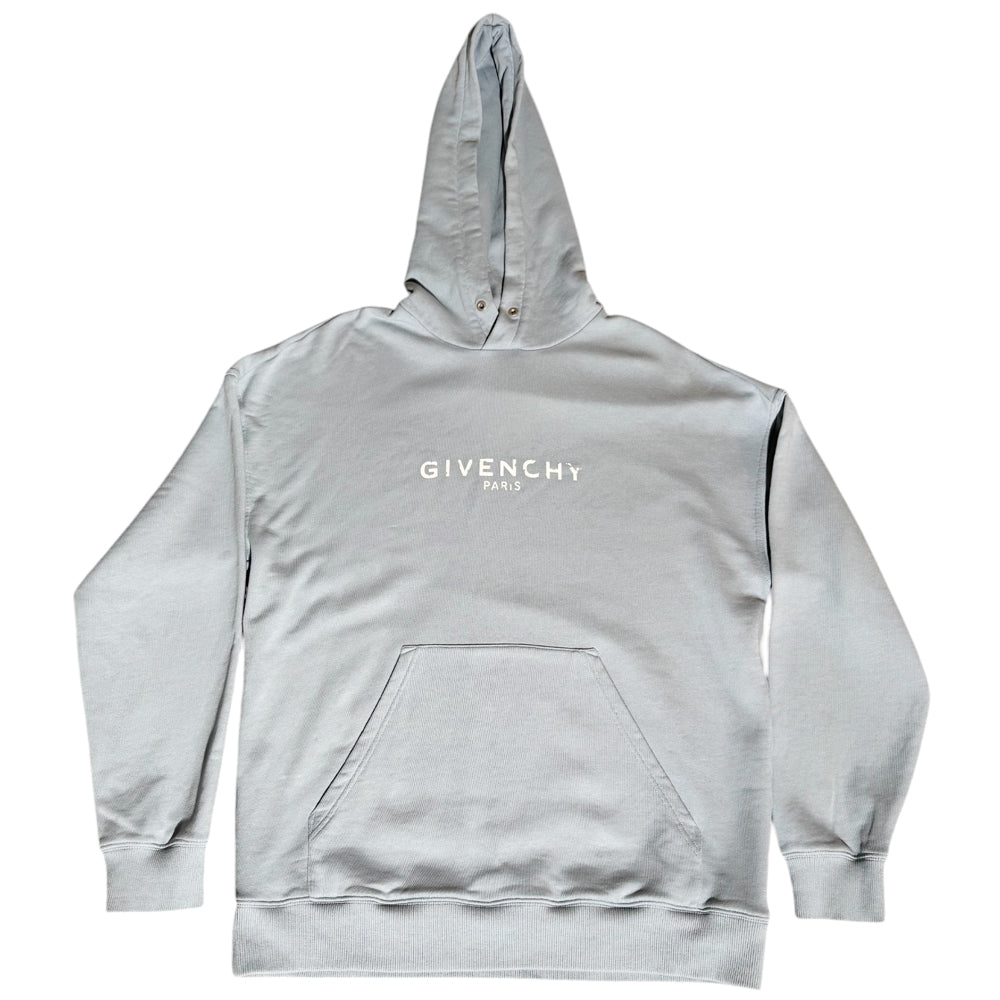 GIVENCHY Blue Distressed Hoodie Size Medium LHQ526