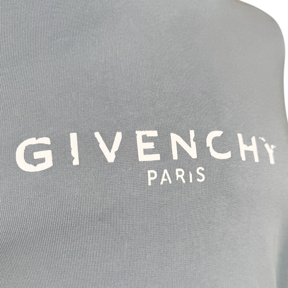 GIVENCHY Blue Distressed Hoodie Size Medium LHQ526