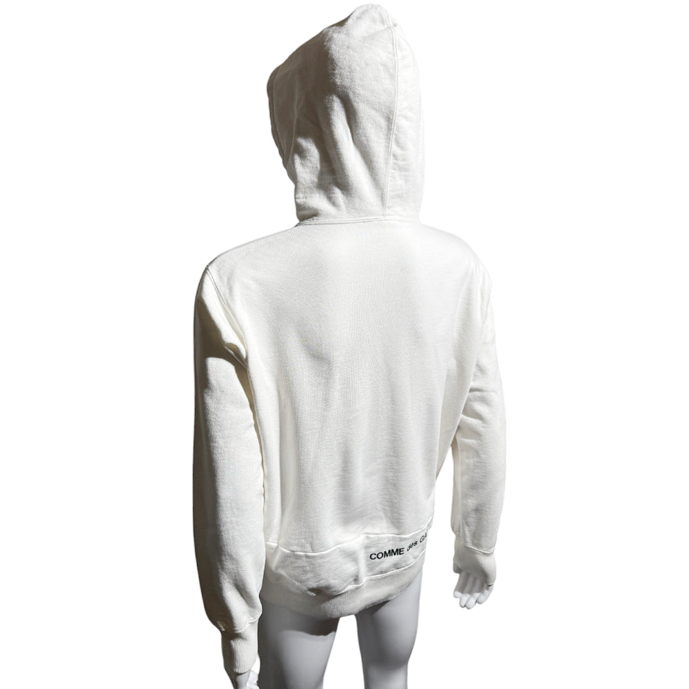 SUPREME x COMME des GARCONS White Hoodie Size Medium LHQ527