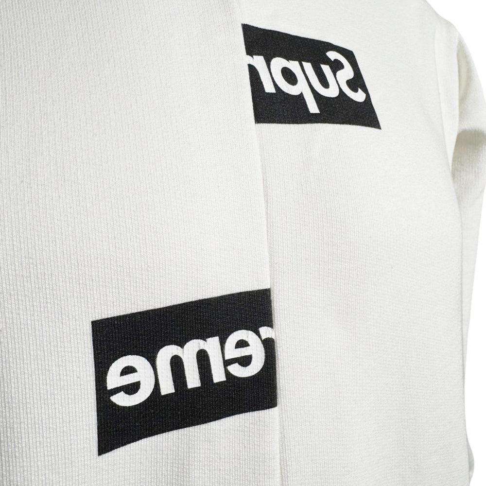 SUPREME x COMME des GARCONS White Hoodie Size Medium LHQ527