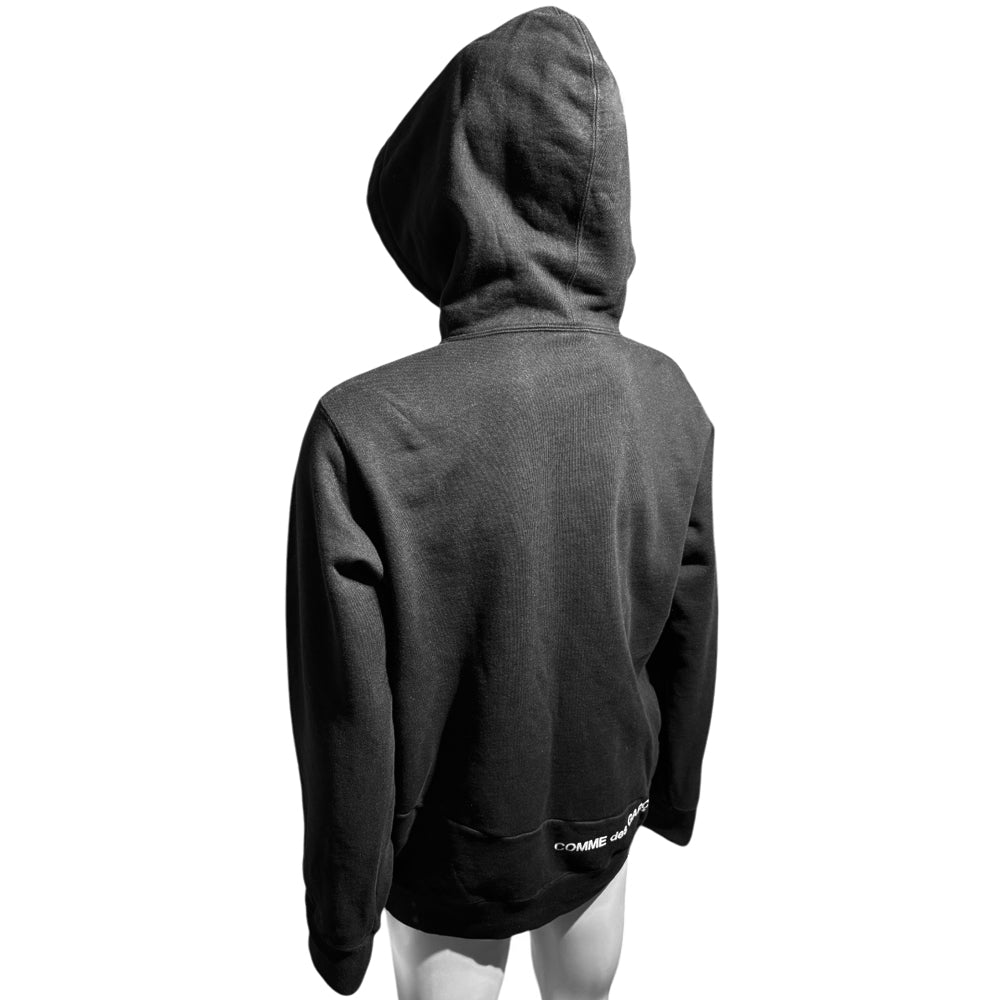 SUPREME x COMME des GARCONS Black Hoodie Size Medium LHQ528