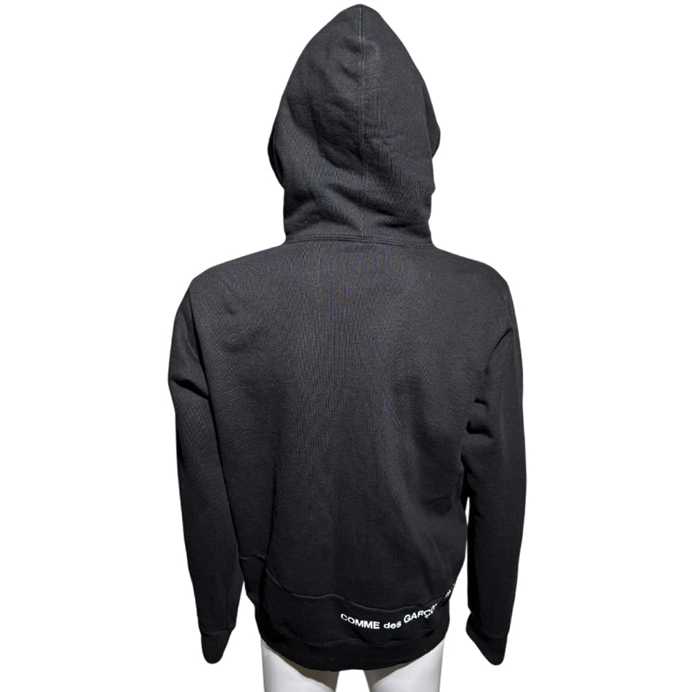 SUPREME x COMME des GARCONS Black Hoodie Size Medium LHQ528