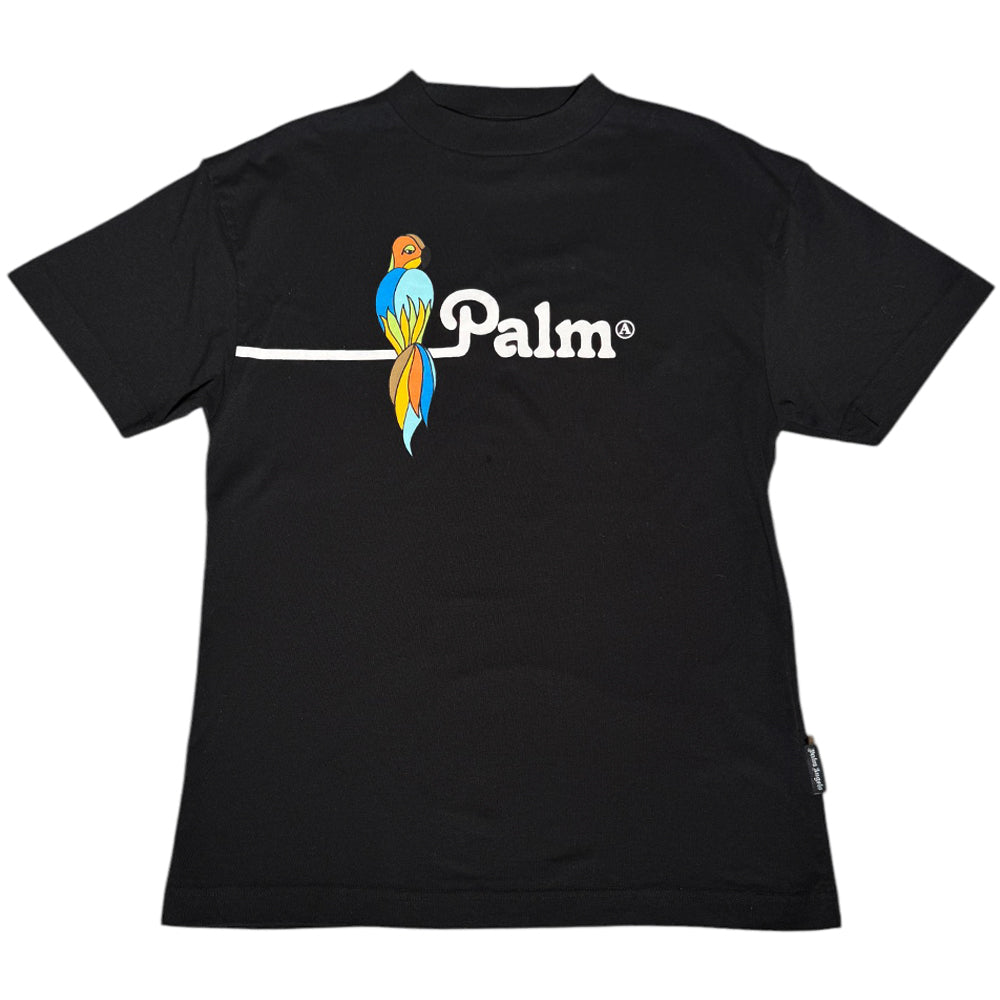 PALM ANGELS Parrot Black T-Shirt Size Small LHQ530