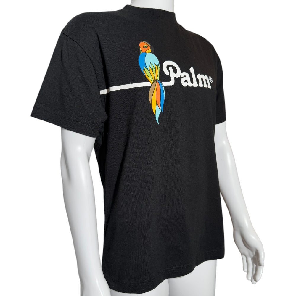 PALM ANGELS Parrot Black T-Shirt Size Small LHQ530