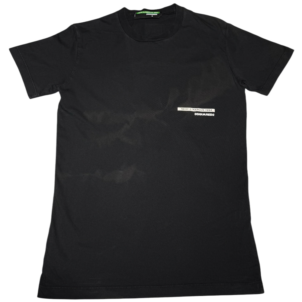 DSquared2 Mert & Marcus Kate Moss Black T-Shirt Size Medium LHQ532