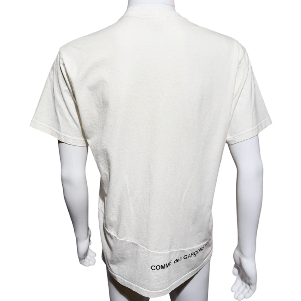 SUPREME x COMME des GARCONS White T-Shirt Size Medium LHQ533