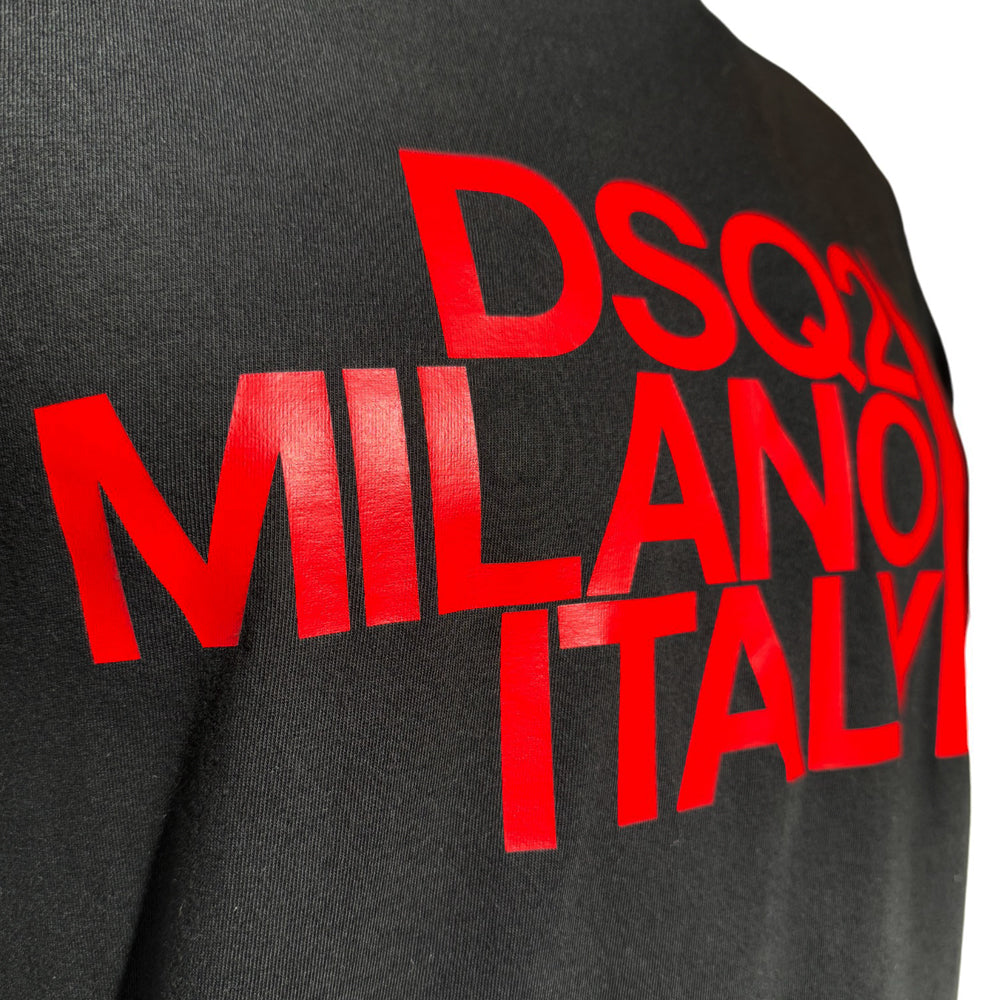 DSquared2 Milano Black T-Shirt Size Medium LHQ534