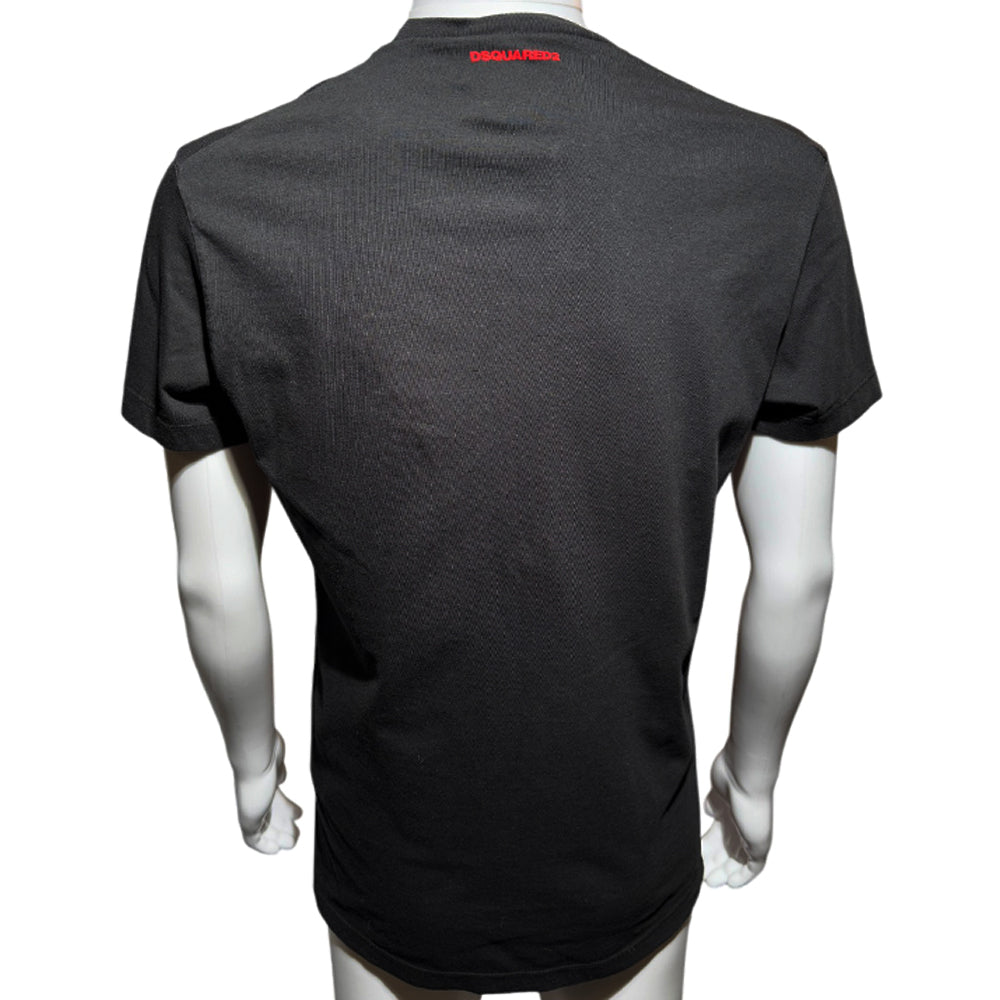 DSquared2 Milano Black T-Shirt Size Medium LHQ534