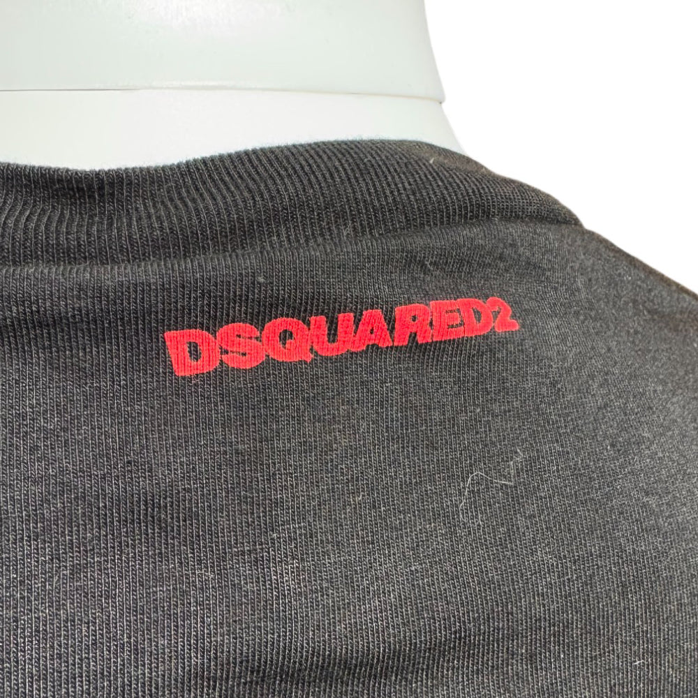 DSquared2 Milano Black T-Shirt Size Medium LHQ534