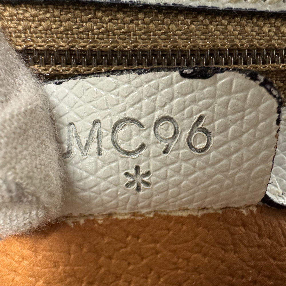 CELINE White and Navy Tote Handbag LHQ541