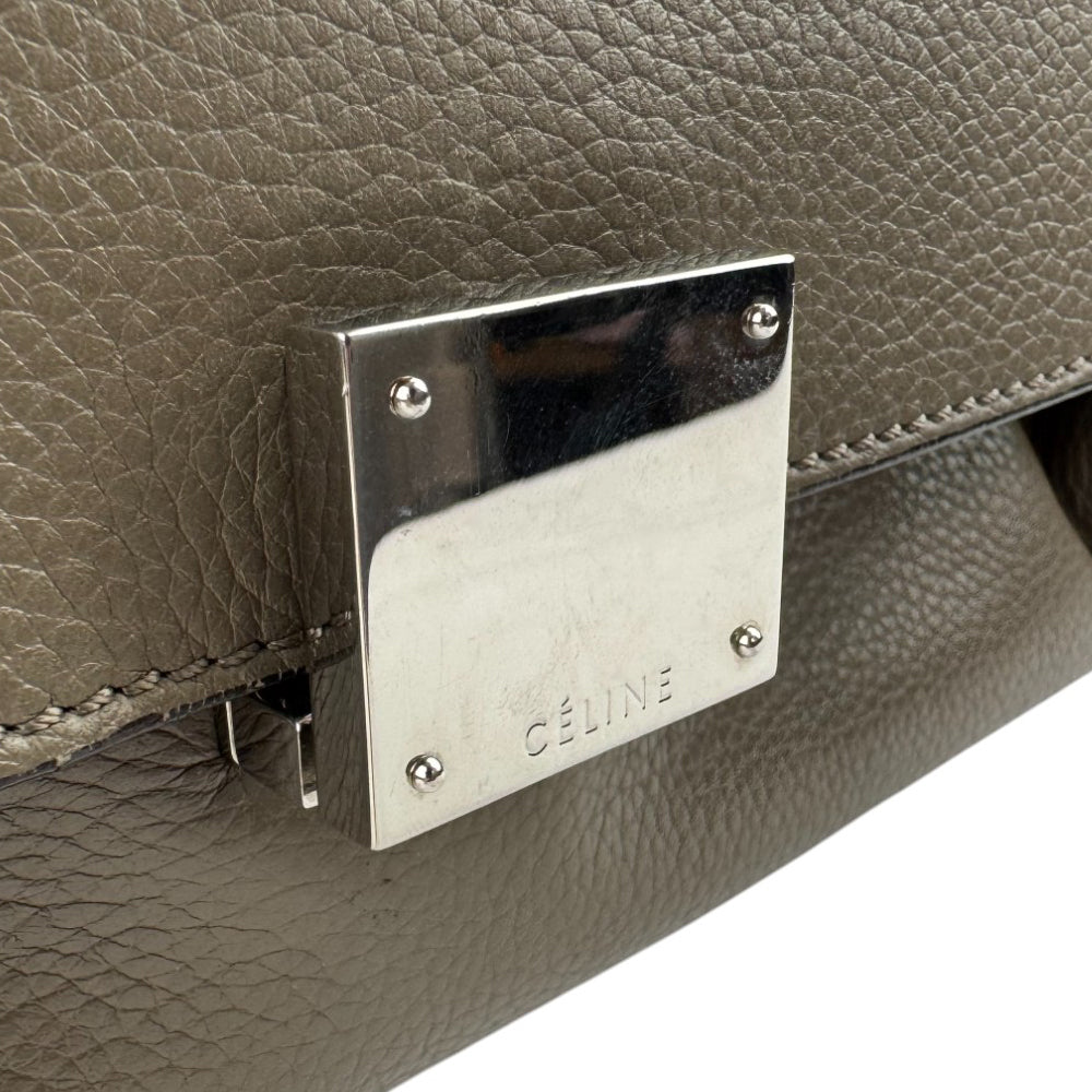 CELINE Trapeze Brown 2 Way Shoulder Handbag LHQ543