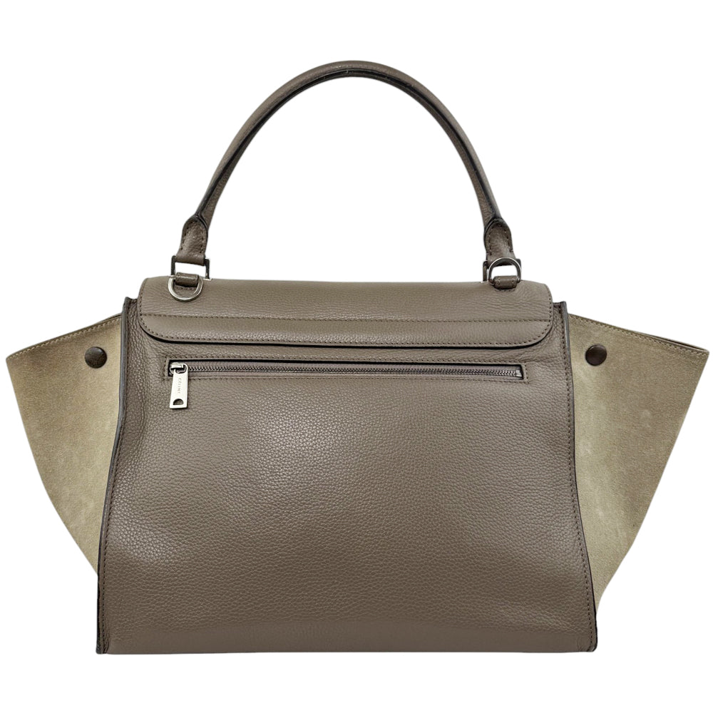 CELINE Trapeze Brown 2 Way Shoulder Handbag LHQ543