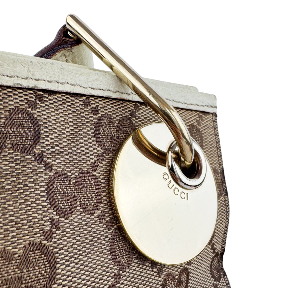 GUCCI GG Brown Canvas Shoulder Crossbody Bag LHQ544