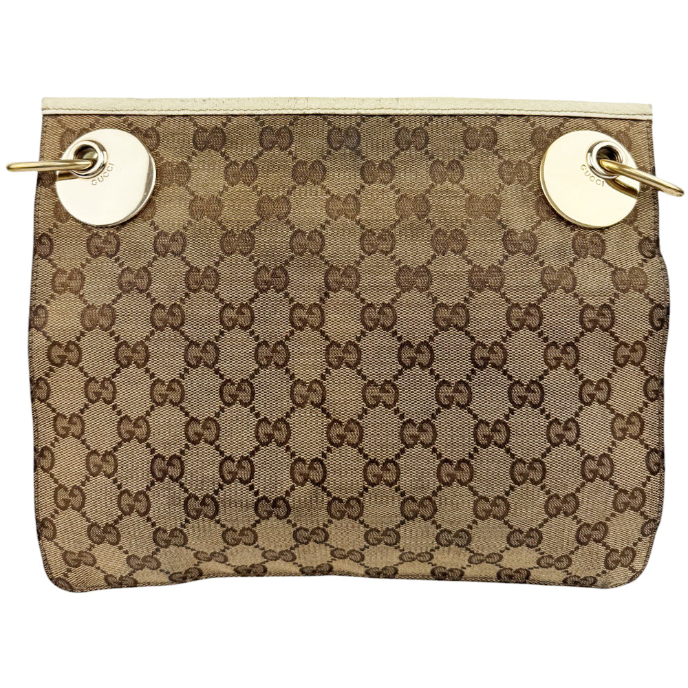 GUCCI GG Brown Canvas Shoulder Crossbody Bag LHQ544