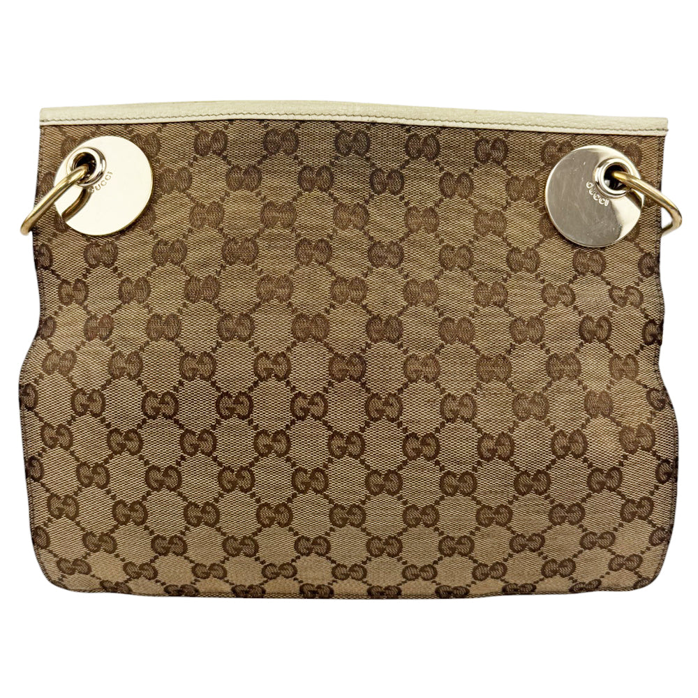 GUCCI GG Brown Canvas Shoulder Crossbody Bag LHQ544