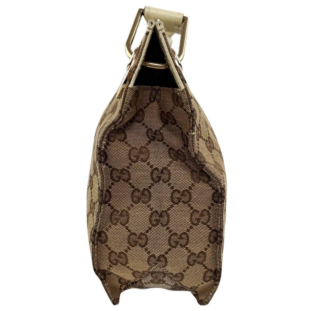 GUCCI GG Brown Canvas Shoulder Crossbody Bag LHQ544
