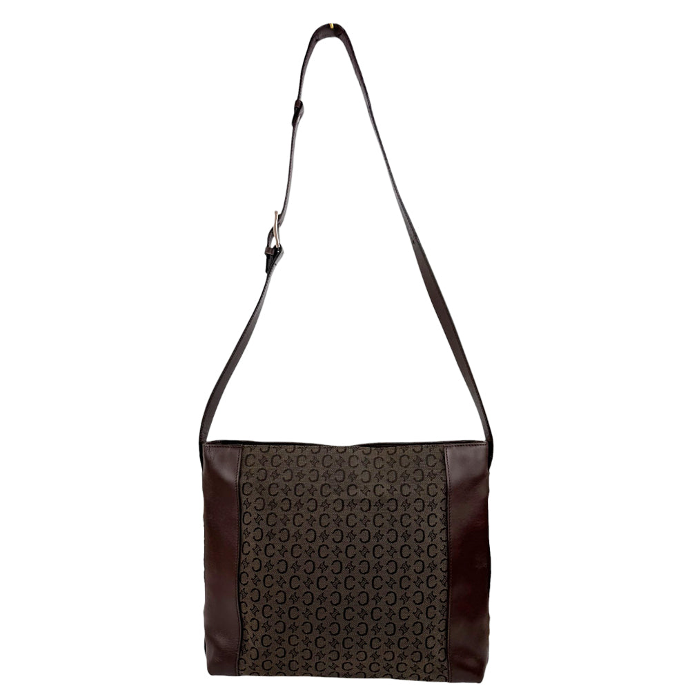CELINE Macadam Brown Shoulder Bag LHQ545