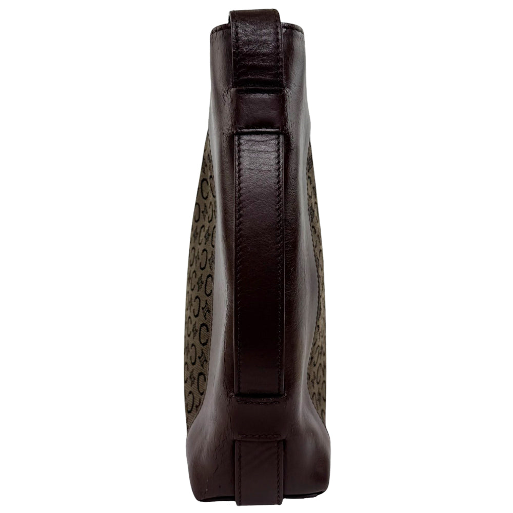 CELINE Macadam Brown Shoulder Bag LHQ545