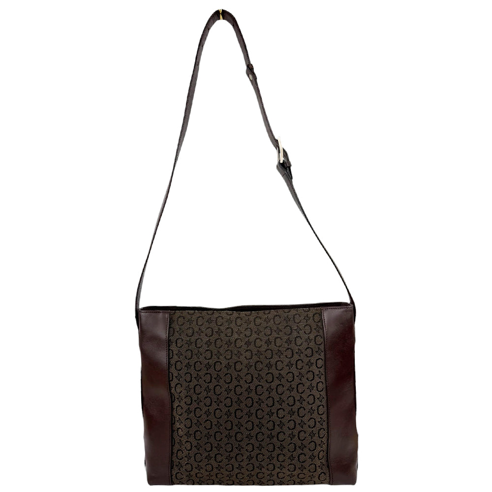 CELINE Macadam Brown Shoulder Bag LHQ545