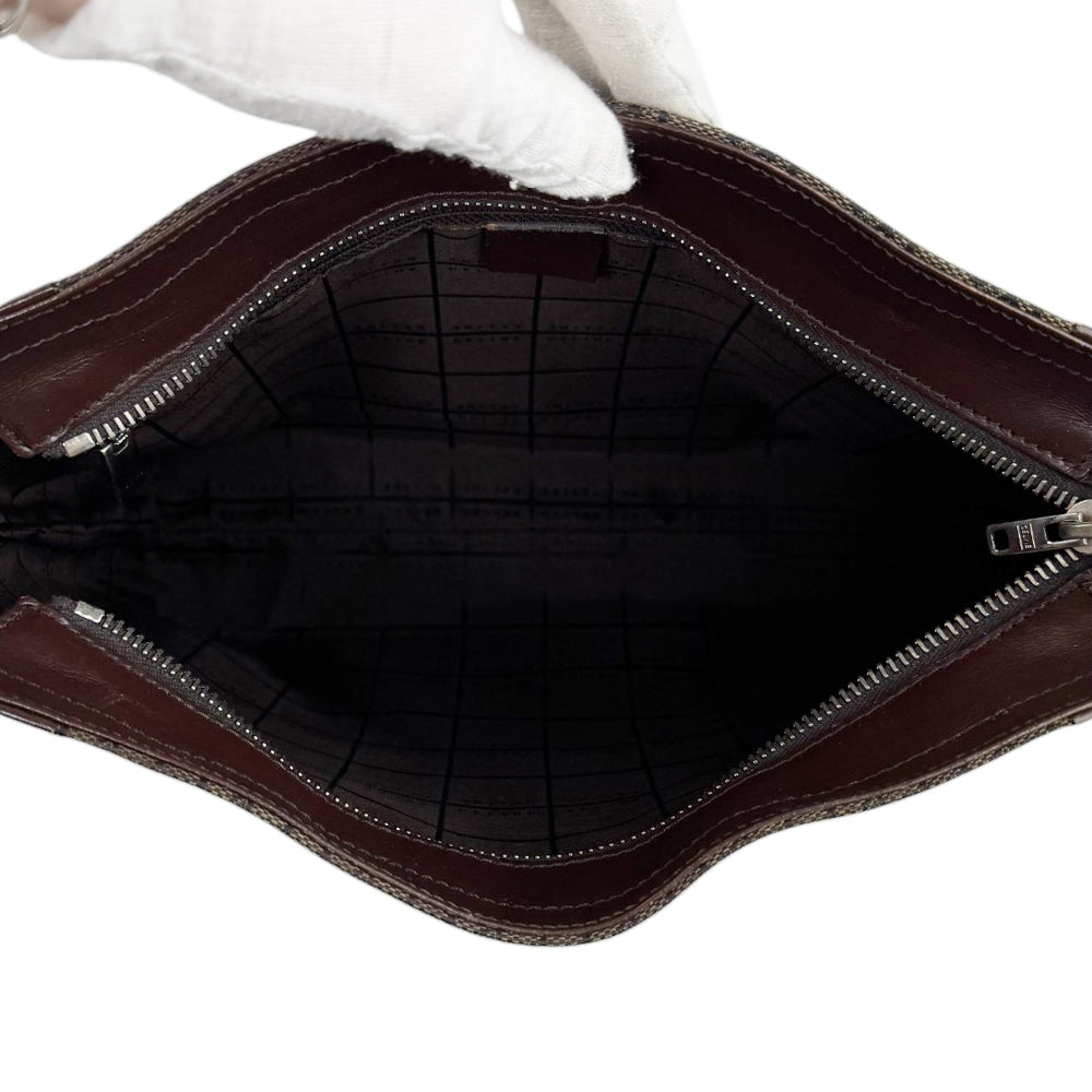 CELINE Macadam Brown Shoulder Bag LHQ545
