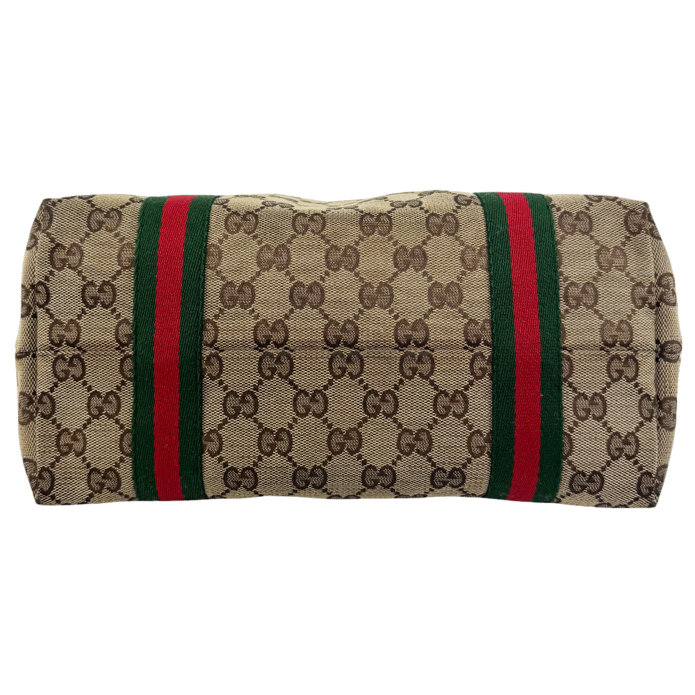 GUCCI GG Canvas Tote Shelly Shoulder Bag LHQ546