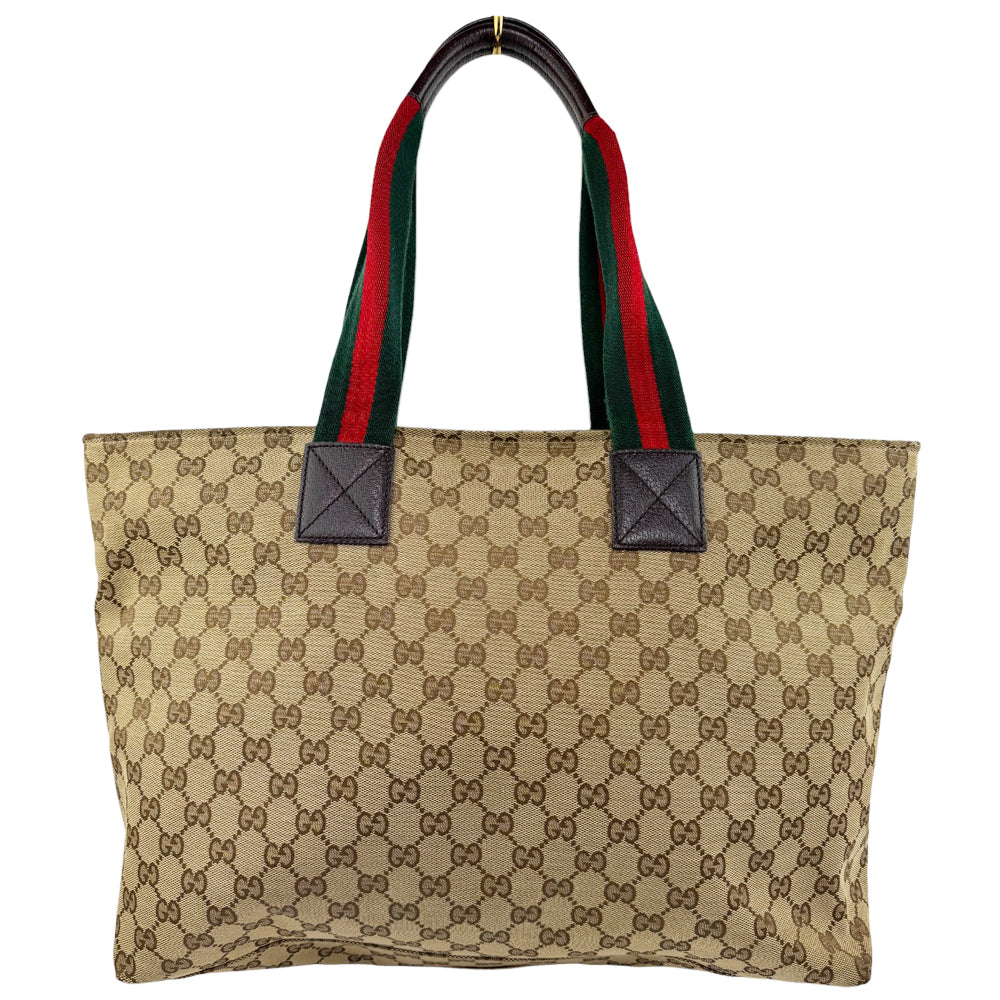 GUCCI GG Brown Canvas Shelly Shoulder Bag LHQ547